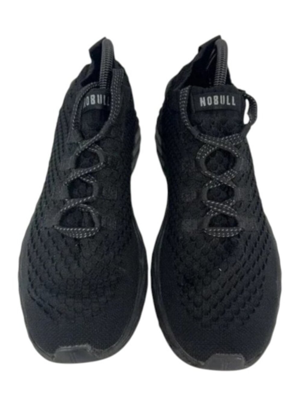 NEW NOBULL Diamond Allday Knit Runner Size M9 W10.5 Black/Black Knit Sneakers